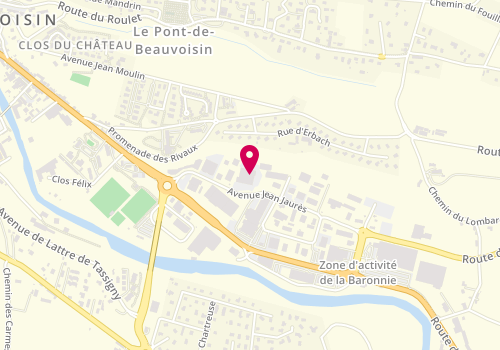 Plan de PERA Laury, Zone Industrielle la Baronnie, 73330 Le Pont-de-Beauvoisin