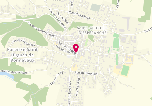 Plan de CHRISTIN Delphine, 17 Place Edmond Budillon, 38790 Saint-Georges-d'Espéranche