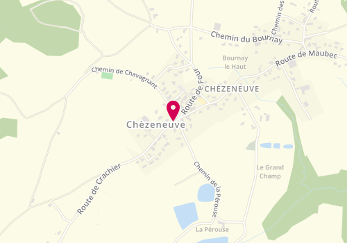 Plan de CRASSARD Nadège, 10 Route de Crachier, 38300 Chèzeneuve