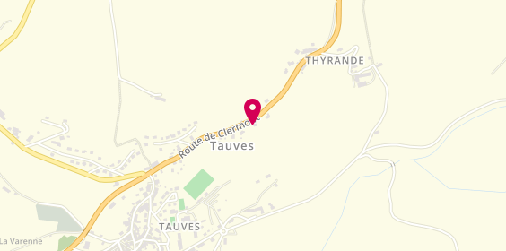 Plan de MENARD Sylvie, Route de Clermont, 63690 Tauves