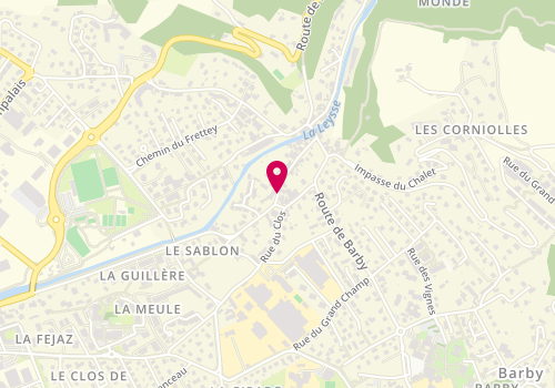 Plan de MALBRANQUE Nathalie, 269 Rue des Sablons, 73230 Saint-Alban-Leysse
