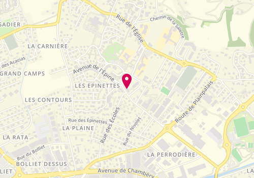 Plan de TOURNOUD Delphine, 52 Place des Tournelles, 73230 Saint-Alban-Leysse