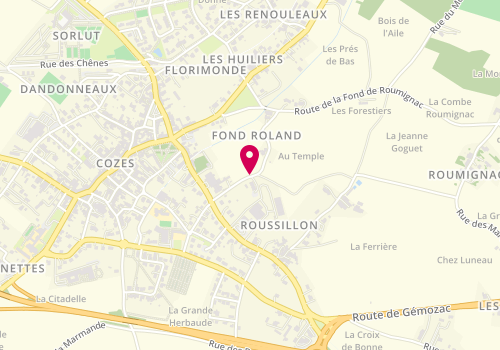 Plan de SEVIN-ROUX Christine, 10 Rue de la Fond Rolland, 17120 Cozes