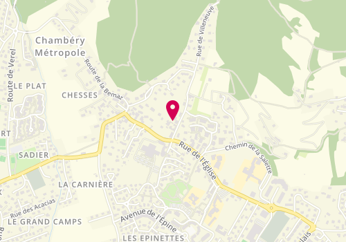Plan de GROS Sandrine, 99 Rue de Villeneuve, 73230 Saint-Alban-Leysse