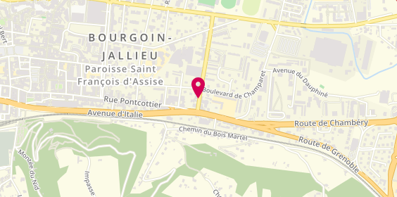 Plan de LEFEVRE Julien, 24 Boulevard Jean Jacques Rousseau, 38300 Bourgoin-Jallieu