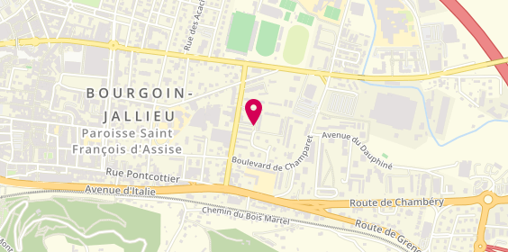 Plan de LEFEVRE Laurent, 24 Bis Boulevard Jean Jacques Rousseau, 38300 Bourgoin-Jallieu