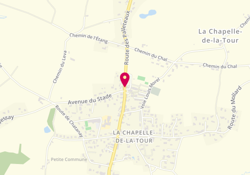 Plan de CAZELLES Sophie, 18 Route des Palleteaux, 38110 La Chapelle-de-la-Tour