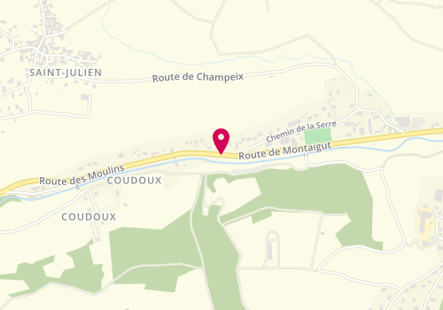 Plan de DESCREAUX Camille, 14 Bis Route de Montaigut, 63320 Champeix