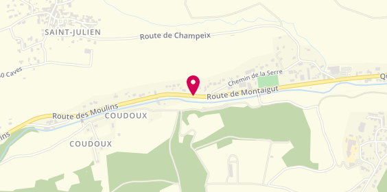 Plan de CHASSANG Pascale, 14 Bis Route de Montaigut, 63320 Champeix
