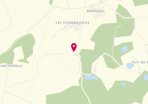 Plan de CHEVALIER Frédérique, 34 Les Chambaudies, 87380 Château-Chervix