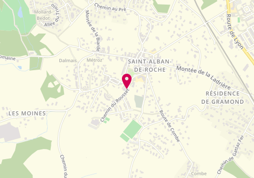 Plan de DELWAULLE Emilie, 41 Chemin du Rousset, 38080 Saint-Alban-de-Roche