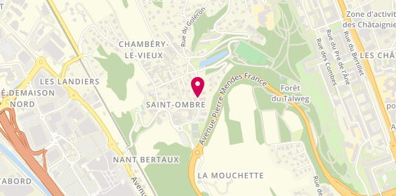 Plan de MICHEL Pauline, 180 Rue du Nant Bertaux, 73000 Chambéry