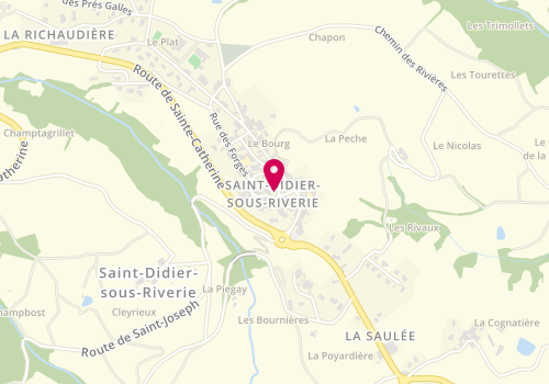 Plan de RIVOLLIER Murielle, 63 Place des 2 Clochers, 69440 Chabanière