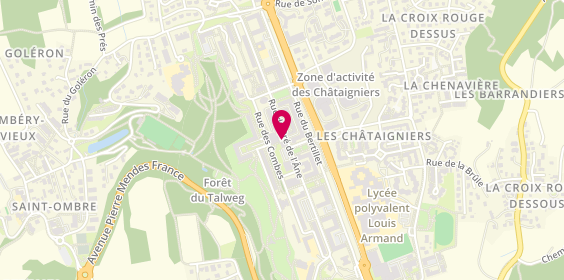 Plan de URSULET Sara, 489 Rue du Pré de l'Âne, 73000 Chambéry