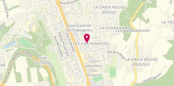 Plan de VINCENT Laurence, 23 Rue Victor Jarra, 73000 Chambéry