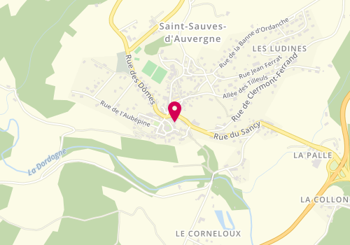 Plan de CHAARAOUI Nasrdine, Place du Portique, 63950 Saint-Sauves-d'Auvergne