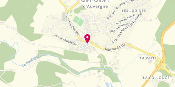 Plan de KAJFASZ Rachel, Place du Portique, 63950 Saint-Sauves-d'Auvergne