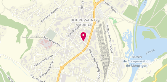 Plan de MITEK Anaïs, 160 Route de Montrigon, 73700 Bourg-Saint-Maurice