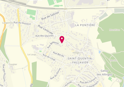 Plan de CARBONE Guiseppina, 4 Rue de Bellevue, 38070 Saint-Quentin-Fallavier