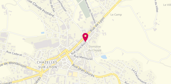 Plan de BARCET Valérie, 42 Rue Saint Roch, 42140 Chazelles-sur-Lyon