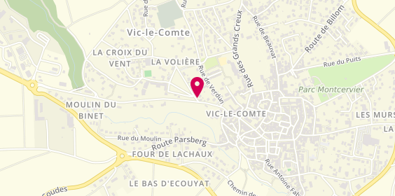 Plan de LACOSTE Elodie, 12 Place de la Moliere, 63270 Vic-le-Comte