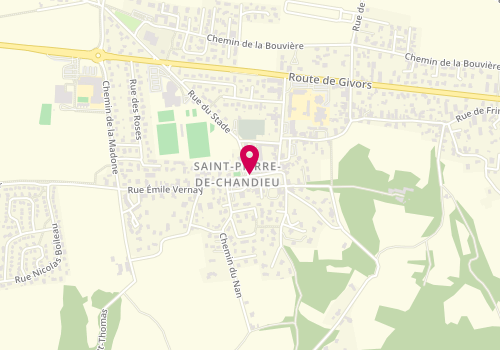 Plan de RICHEBOURG Carole, 4 Rue du Stade, 69780 Saint-Pierre-de-Chandieu