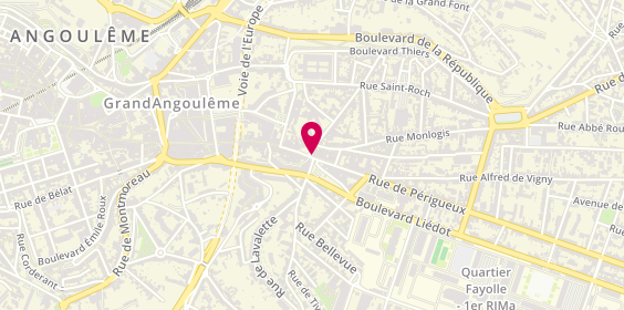 Plan de ANGLIVIEL Valérie, 100 Rue de Perigueux, 16000 Angoulême