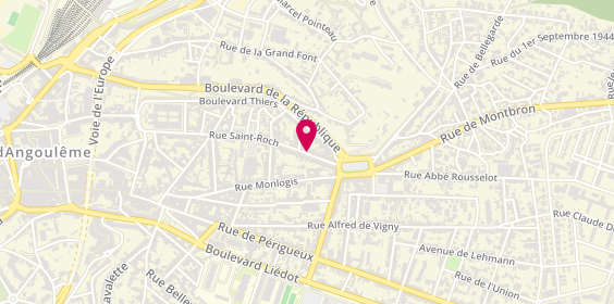 Plan de GABORIT Bruno, 192 Rue Saint Roch, 16000 Angoulême