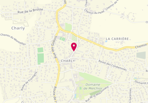 Plan de CHENET Céline, 76 Rue Marechal Leclerc, 69390 Charly