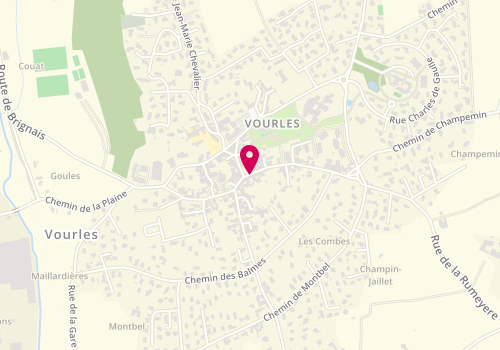 Plan de VOIRET Angélique, 14 Rue Louis Vernay, 69390 Vourles