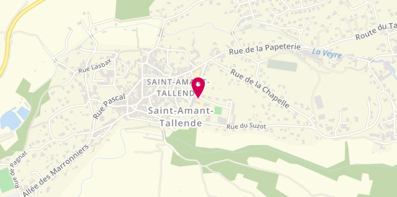 Plan de LACOSTE Karine, 2 Rue Pasteur, 63450 Saint-Amant-Tallende