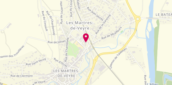 Plan de CLÉMENT Céline, 55 Avenue de la Gare, 63730 Les Martres-de-Veyre