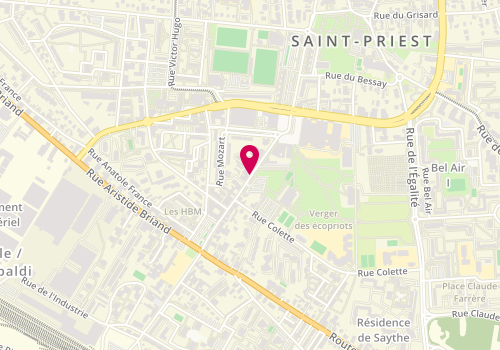 Plan de GESLIN Morgane, 31 Rue Henri Marechal, 69800 Saint-Priest