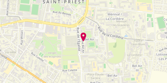 Plan de BLANCHIER Géraldine, 21 Rue Bel Air, 69800 Saint-Priest