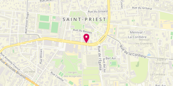 Plan de ADOUBE Irène, 14 Rue Edmond Rostand, 69800 Saint-Priest