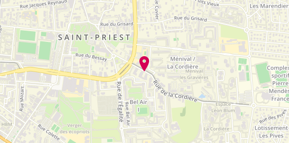 Plan de CASCHERA Tifany, 18 Rue de la Cordiere, 69800 Saint-Priest