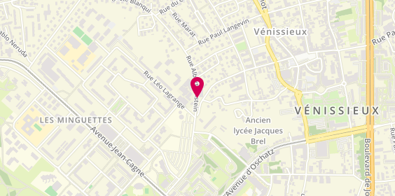 Plan de PANONT Sandrine, 17 Rue Albert Einstein, 69200 Vénissieux