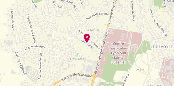 Plan de GARDON Valérie, 10 Allée Cazot, 69230 Saint-Genis-Laval