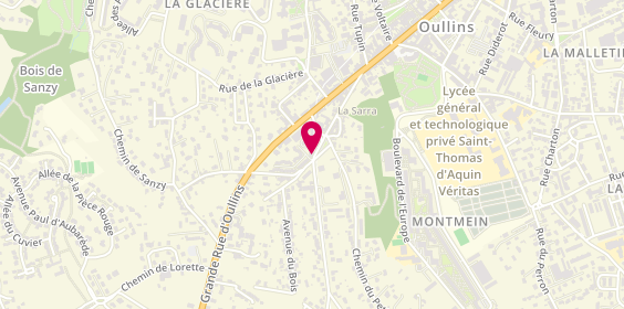 Plan de DEUDON Lionel, 36 Rue de la Sarra, 69600 Oullins