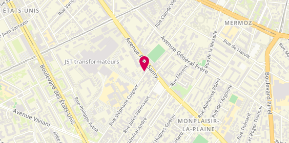 Plan de POTHIN Marie Christine, 4 Rue Stephane Coignet, 69008 Lyon