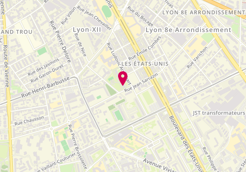Plan de DOUMIR Azzedine, 82 Rue Jean Sarrazin, 69008 Lyon