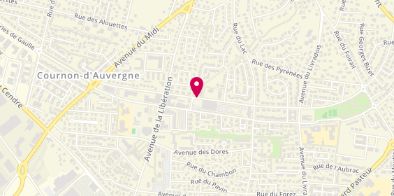 Plan de MOREA Amandine, 15 Avenue Georges Clemenceau, 63800 Cournon-d'Auvergne