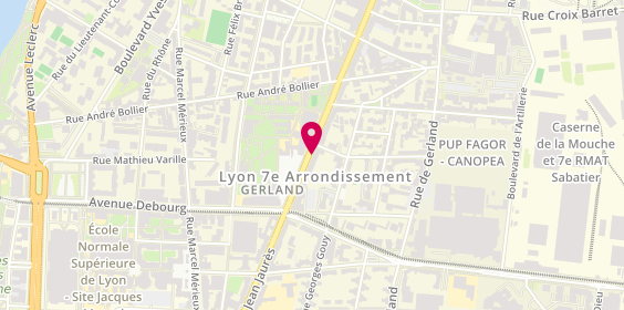 Plan de MELIZI Lotfi, 245 Avenue Jean Jaurès, 69007 Lyon