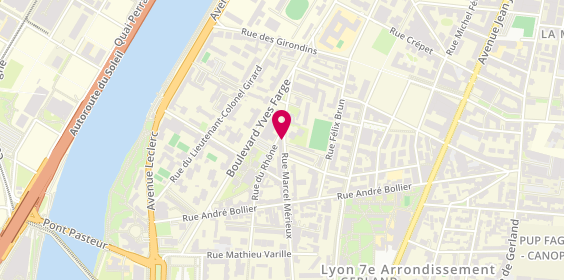 Plan de LAGRIB Anas, 148 Rue Marcel Merieux, 69007 Lyon