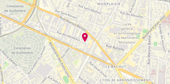 Plan de ILARREGUI Fabien, 44 Rue des Herideaux, 69008 Lyon
