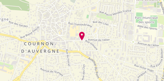 Plan de CHARLAT Audrey, 6 Avenue de l'Allier, 63800 Cournon-d'Auvergne