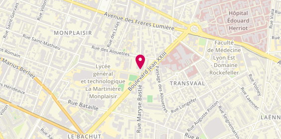 Plan de STEINBACH Sophie, 23 Bis Rue Maryse Bastié, 69008 Lyon