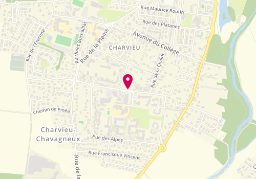 Plan de GASTINEAU Mélanie, 6 Rue Allobroges, 38230 Charvieu-Chavagneux