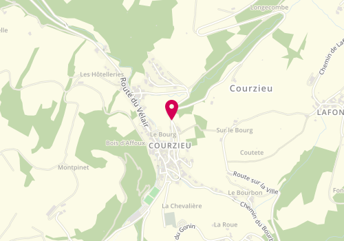 Plan de BURLET Sandrine, 12 Route de Malval, 69690 Courzieu