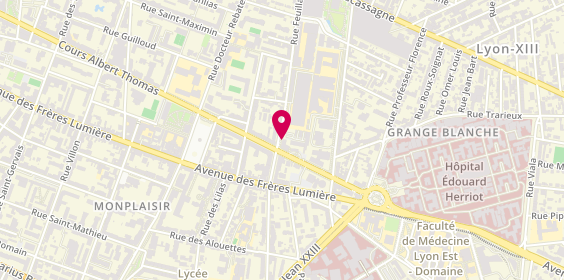 Plan de OLAGNIER Charlotte, 63 Rue Feuillat, 69003 Lyon